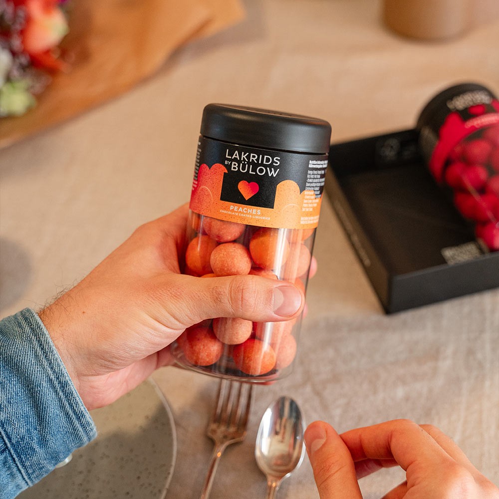 Lakrids By Bülow Peaches Chocolate Coated Liquorice - 295g