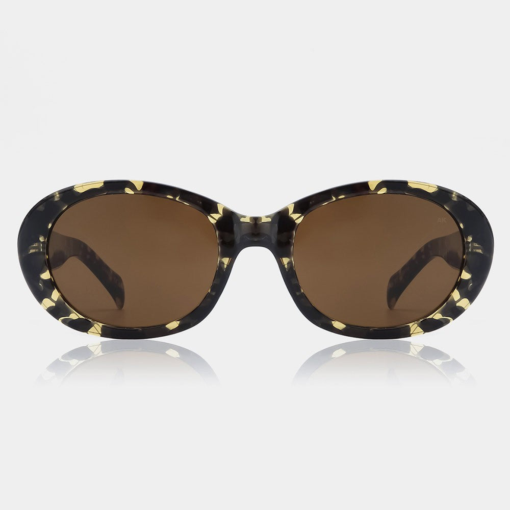 A.Kjaerbede Sunglasses - Anma Black / Yellow Tortoise