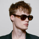 A.Kjaerbede Sunglasses - Anma Black / Yellow Tortoise