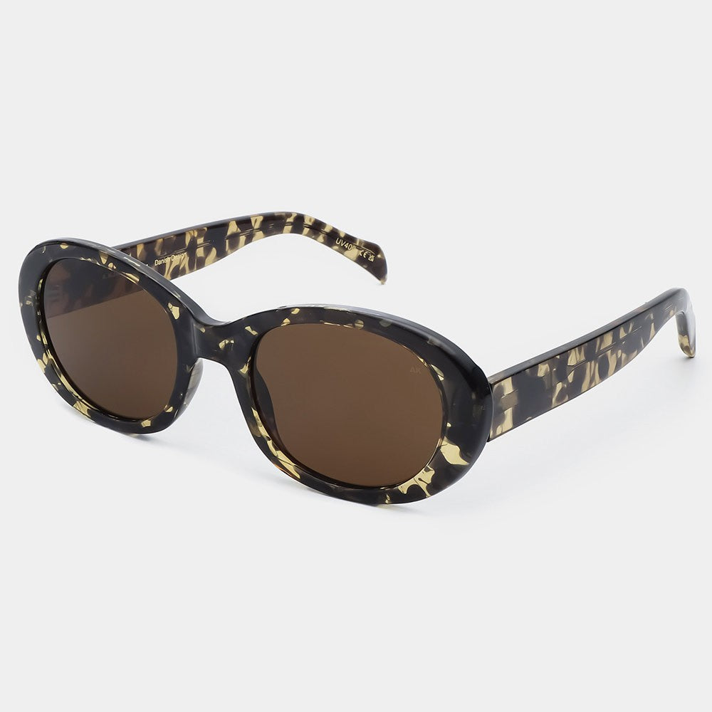 A.Kjaerbede Sunglasses - Anma Black / Yellow Tortoise