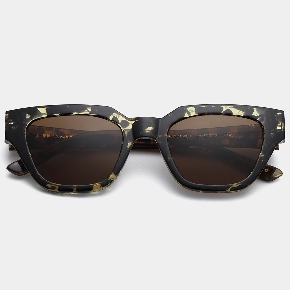 A.Kjaerbede Sunglasses - Kaws Black / Yellow Tortoise