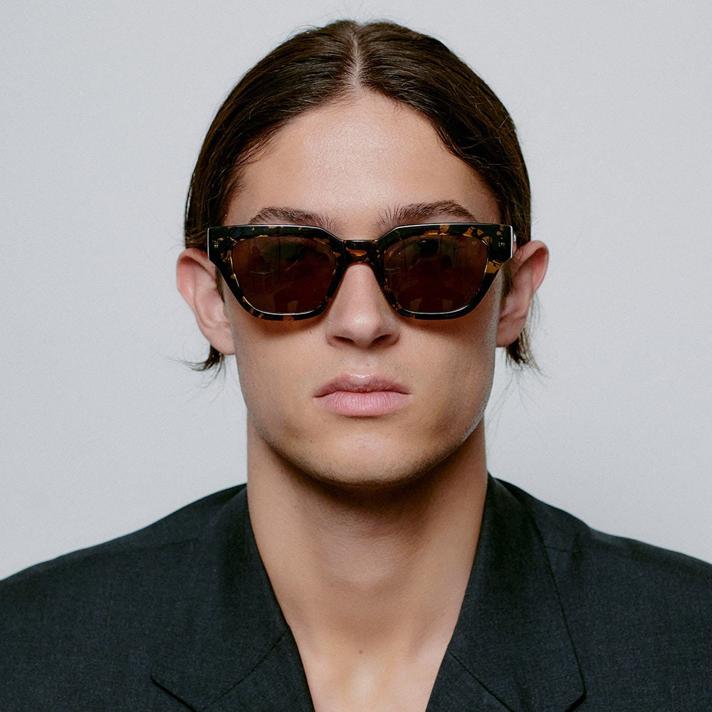 A.Kjaerbede Sunglasses - Kaws Black / Yellow Tortoise