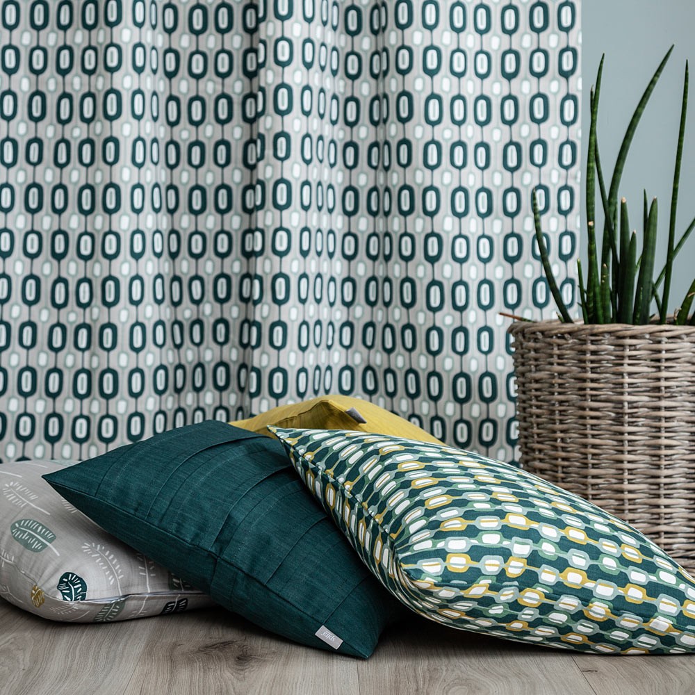 Scandinavian Fabric - Spira Frö Petrol Green