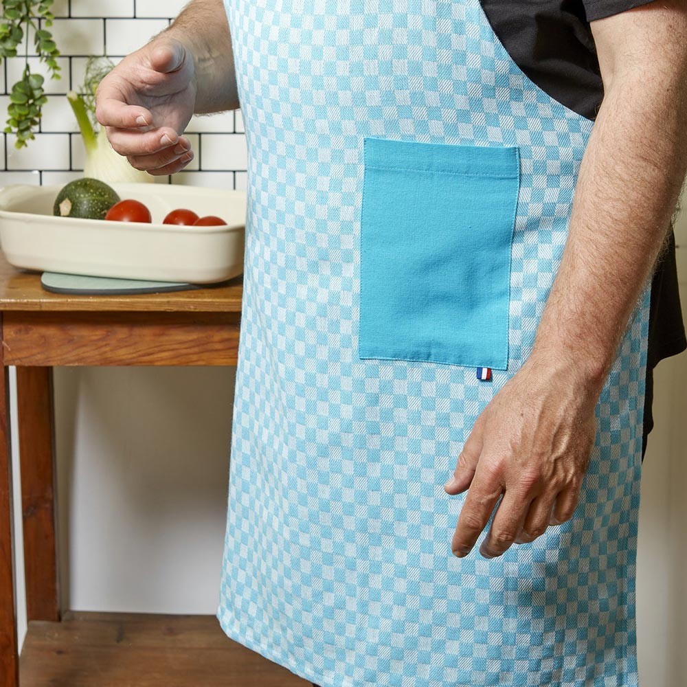 La Carafe Kitchen Apron - Azure