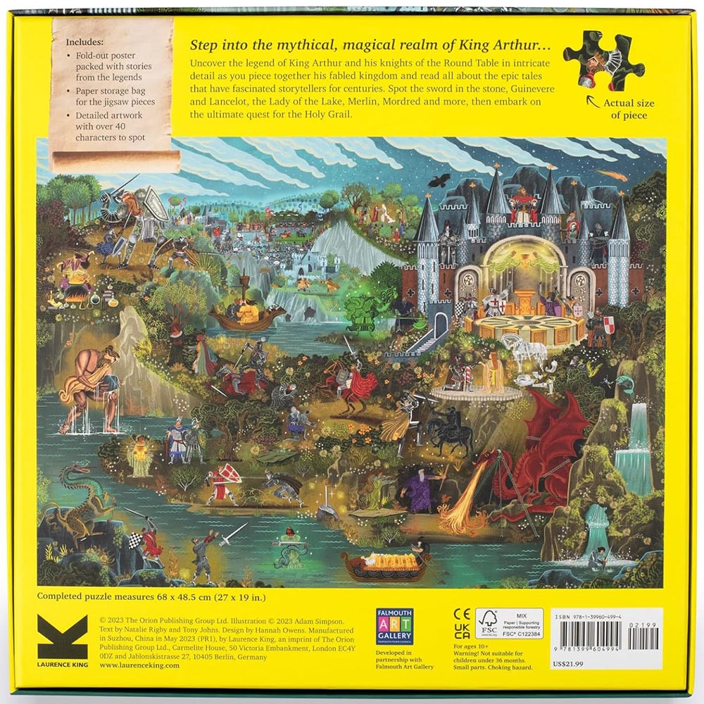 The World of King Arthur 1000 Piece Jigsaw