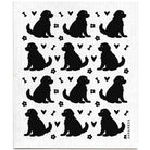 Jangneus Cellulose Dishcloth - Black Doodle Dog