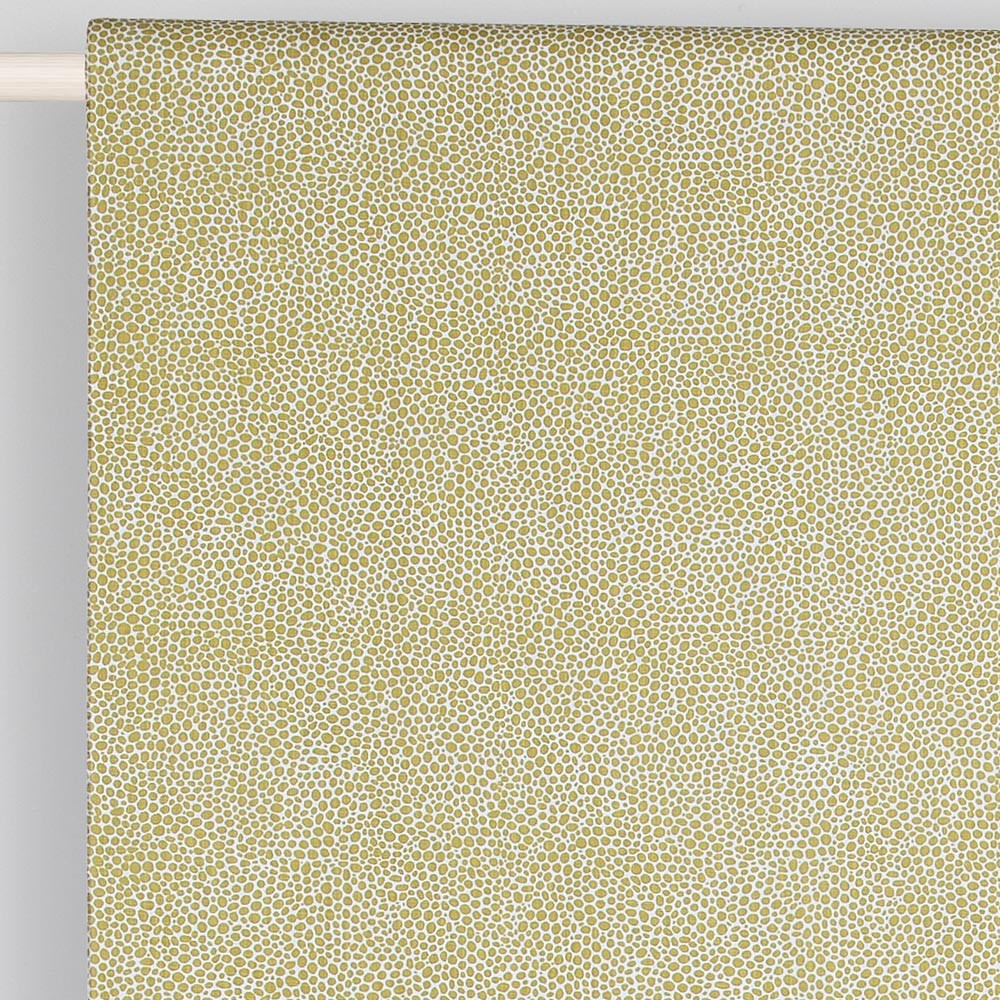 Scandinavian Fabric - Spira Dotte Mustard