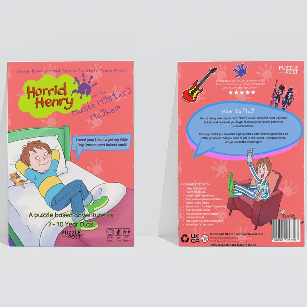 Horrid Henry and the Music Mystery Mayhem Game by Puzzle Post 