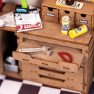 Garage Workshop DIY Miniature Kit by Rolife