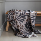 Lapuan Kankurit Pihapuu Wool & Cotton Throw - Brown