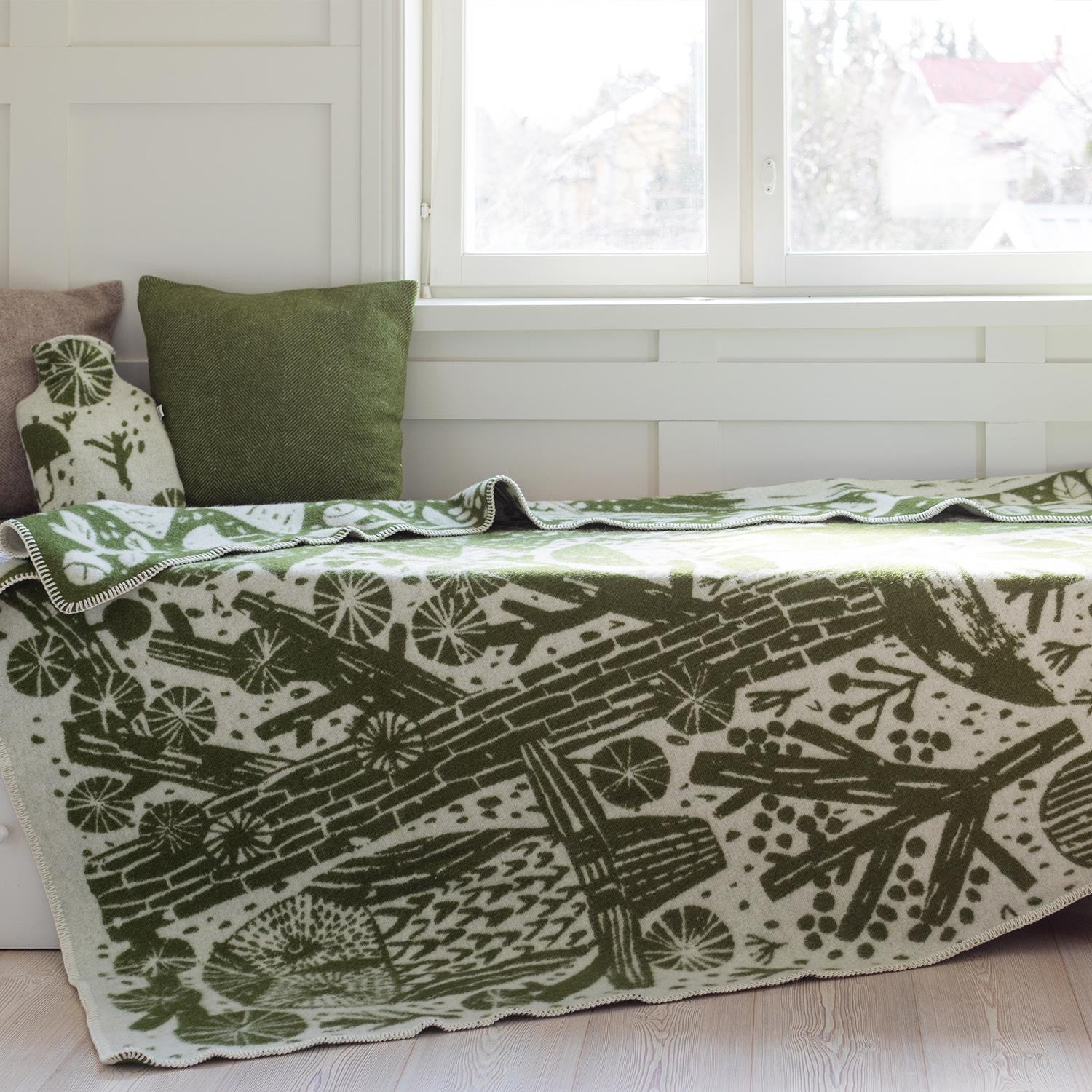 Lapuan Kankurit Metsikkö Blanket - Olive