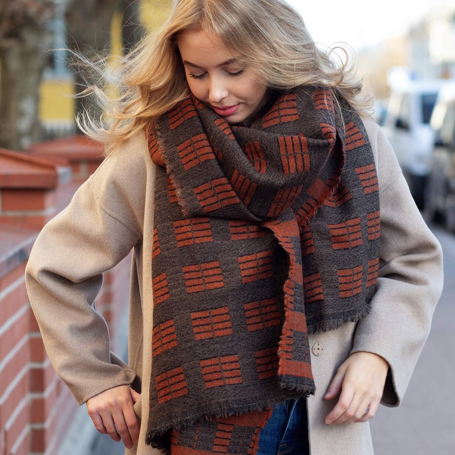 Lapuan Kankurit Töölö Scarf - Terracotta