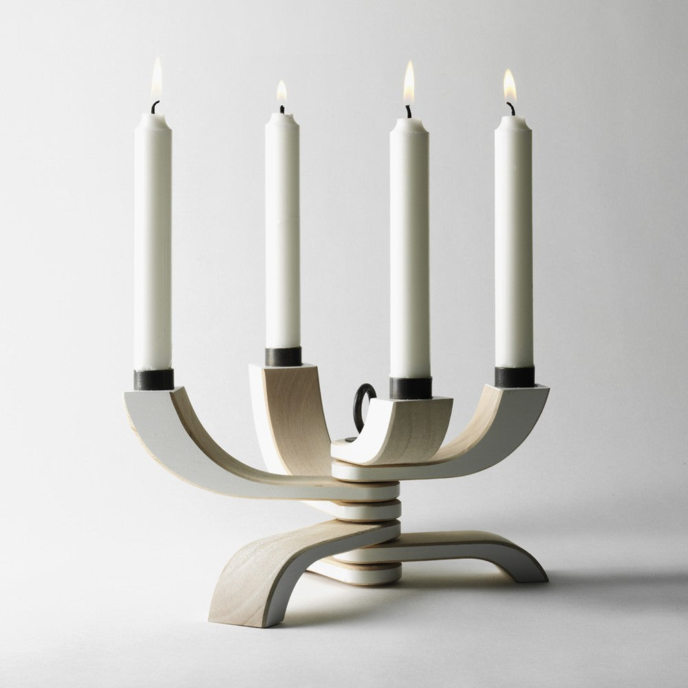 Design House Stockholm Nordic Light White Four Arm Candleholder 