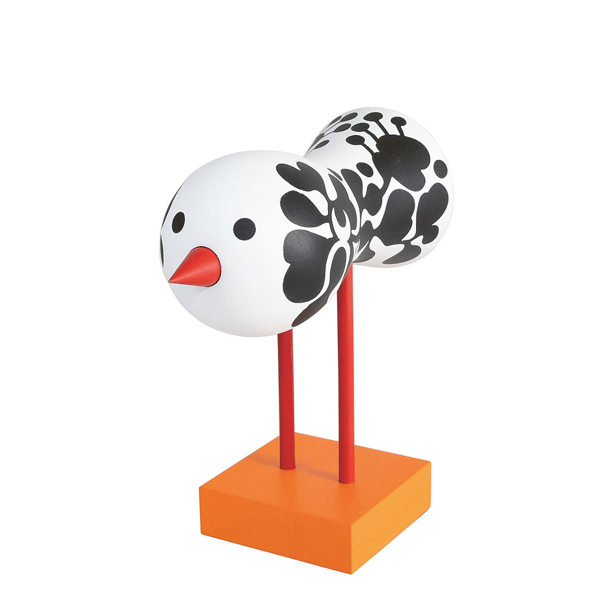 置物 LISA LARSON Bird He Lisa Larson Wooden Bird Object - White Base – MoMA Design Store