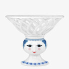 Bjorn Wiinblad blue Dora Fruit bowl on a white background