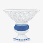 Back view of Bjorn Wiinblad Dora fruit bowl on a white background