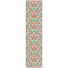 Ekelund 'Sonja' table runner with orange purple and pink tulips on a white background