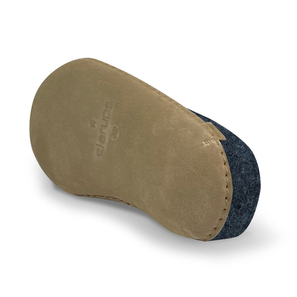 Leather Soled Glerups Mule in Denim