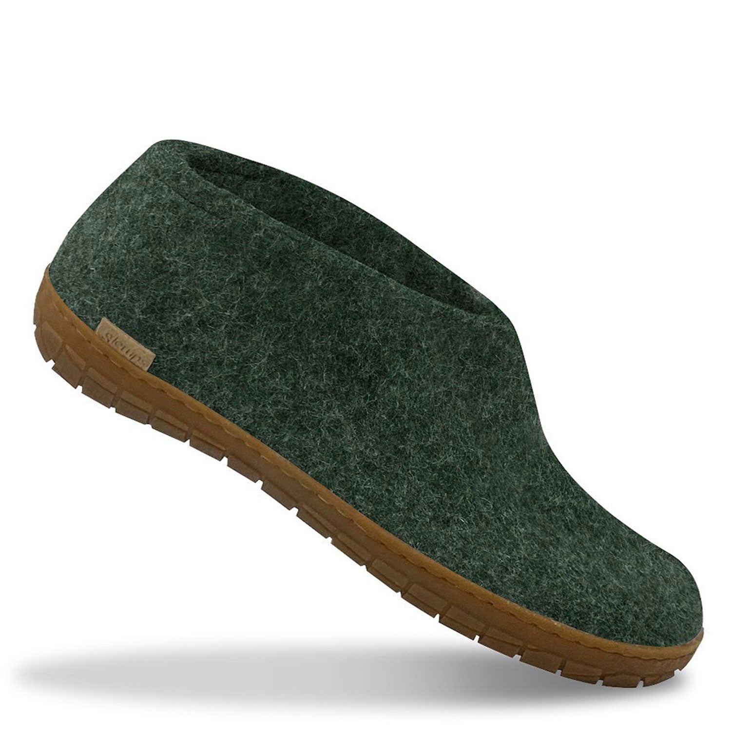 A single rubber soled forest Glerups shoe