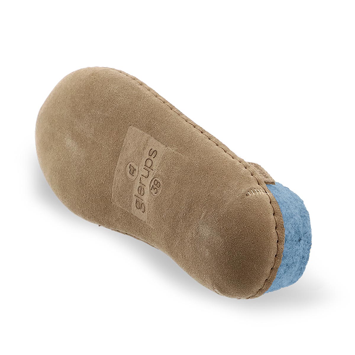 Glerups Mule in Sky Blue with Leather soles