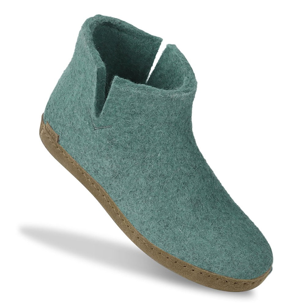 Glerups Felted Wool Leather sole Boots - North Sea