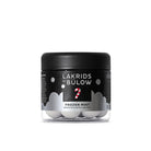 Jar of Lakrids by Bülow Frozen Mint chocolate-coated liquorice on a white background