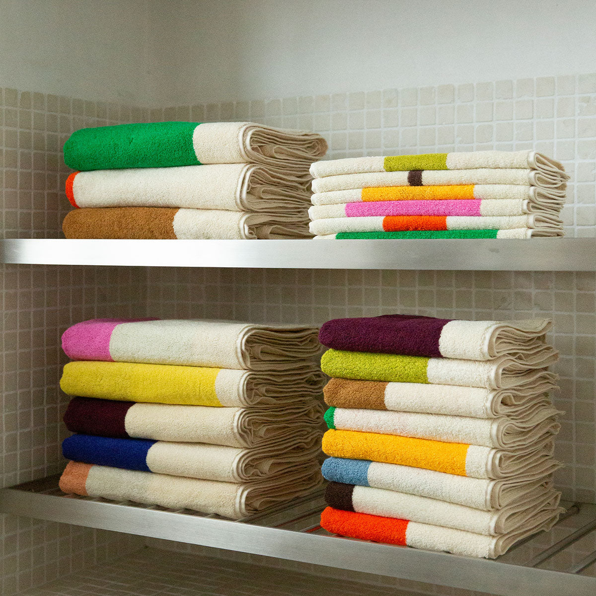 SUITE702 Hand Towel - Brown & Lime | HUS & HEM – Hus & Hem