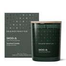 Skandinavisk Skog scented candle with packaging on a white background