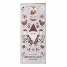Pluto scented tea lights with fox and Santa Claus design on a white background