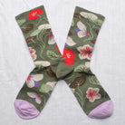 Bonne Maison Floral Cedar Green Socks