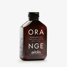 Brown bottle of Orange body lotion by aeolis on a white background