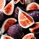 Close-up of sliced figs used in aeolis body lotion