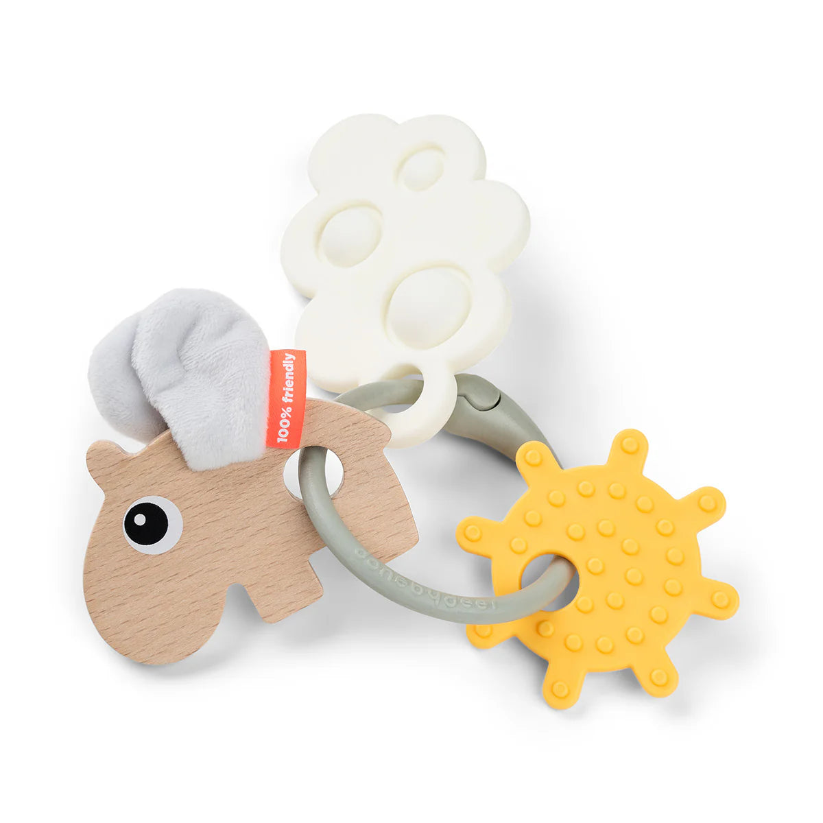 Done by Deer sensory activity ring in Happy Clouds design, against a white background.