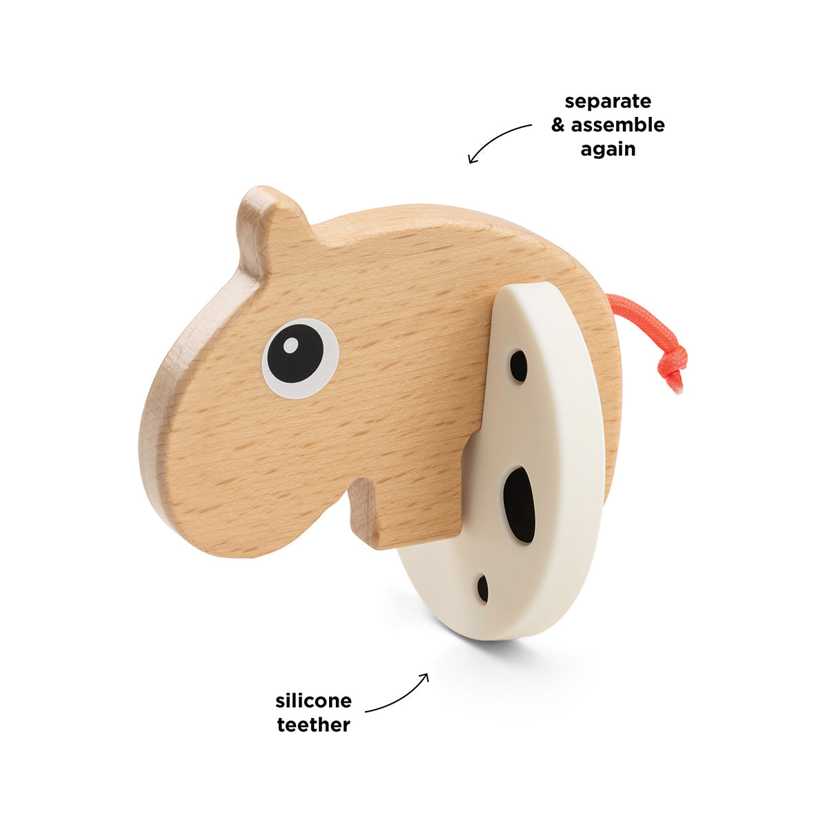 Done by Deer 'Ozzo' Grip Toy against a white background with annotated features.