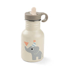 Beige Done by Deer metal water bottle against a white background.