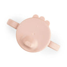 Image taken from above of Done by Deer powder pink grippy spout cup.