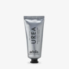 Silver tube of aeolis Urea foot cream on a white background