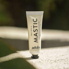 Tube of aeolis Mastic hand cream on a natural background