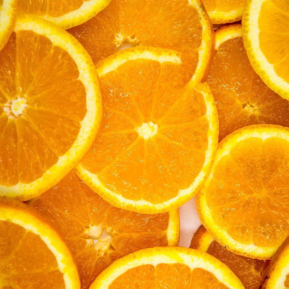 Close-up of sliced oranges used in aeolis hand wash