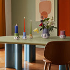 Bjorn Wiinblad Olga Collection on a contemporary colourful table