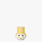 Bjorn Wiinblad Olga Yellow candleholder on white background